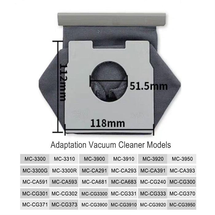 Buy Panasonic TYPE C13 Vacuum Dust Bag, Reusable Washable Vacuum